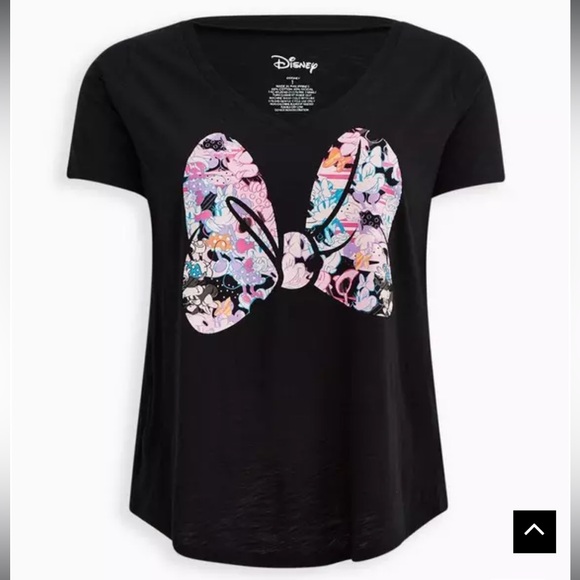NWT Torrid Sleep Top - Disney Minnie Mouse Bow Black - Picture 5 of 11